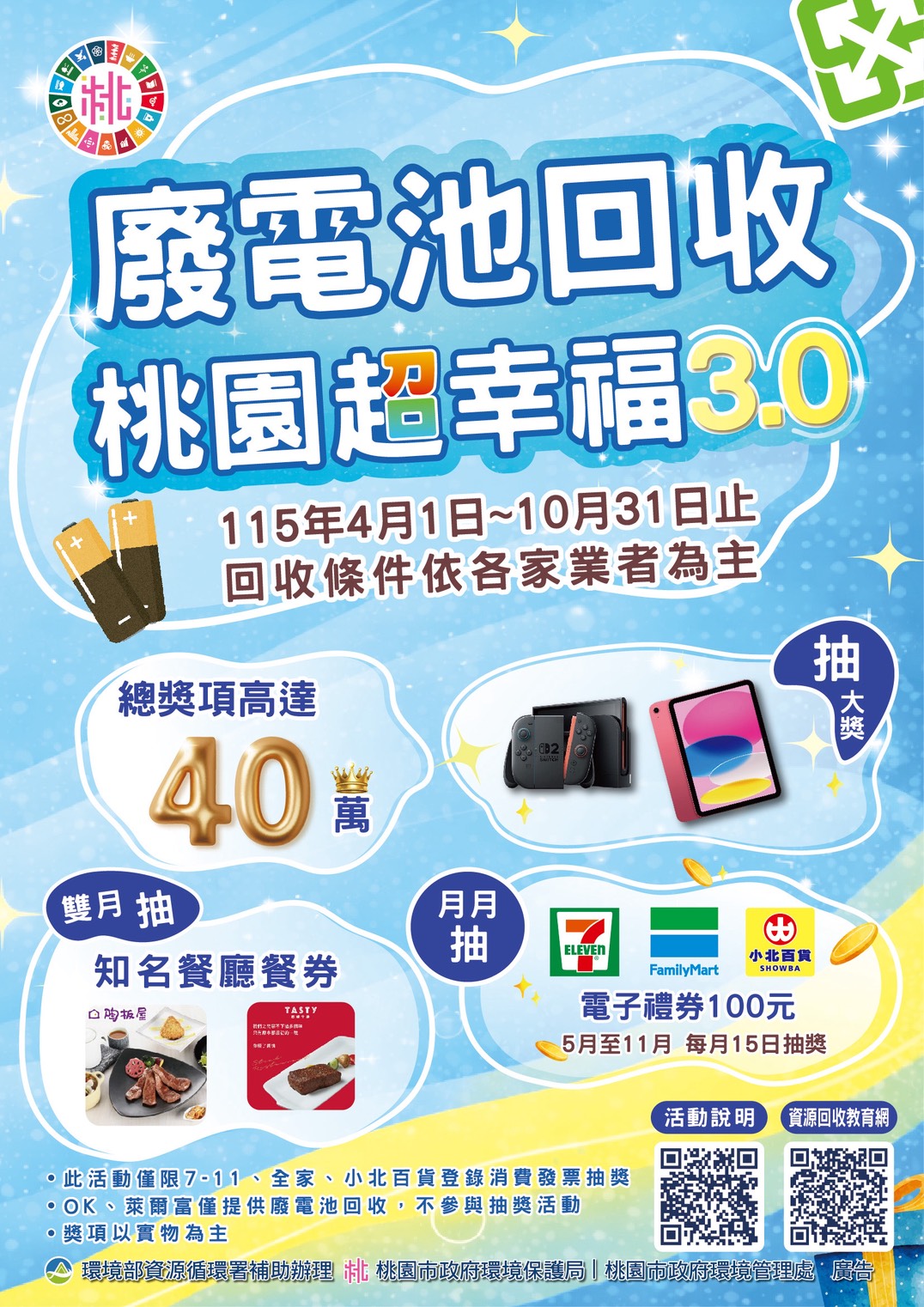 【桃園超幸福 3.0】廢電池回收開跑啦！.jpg